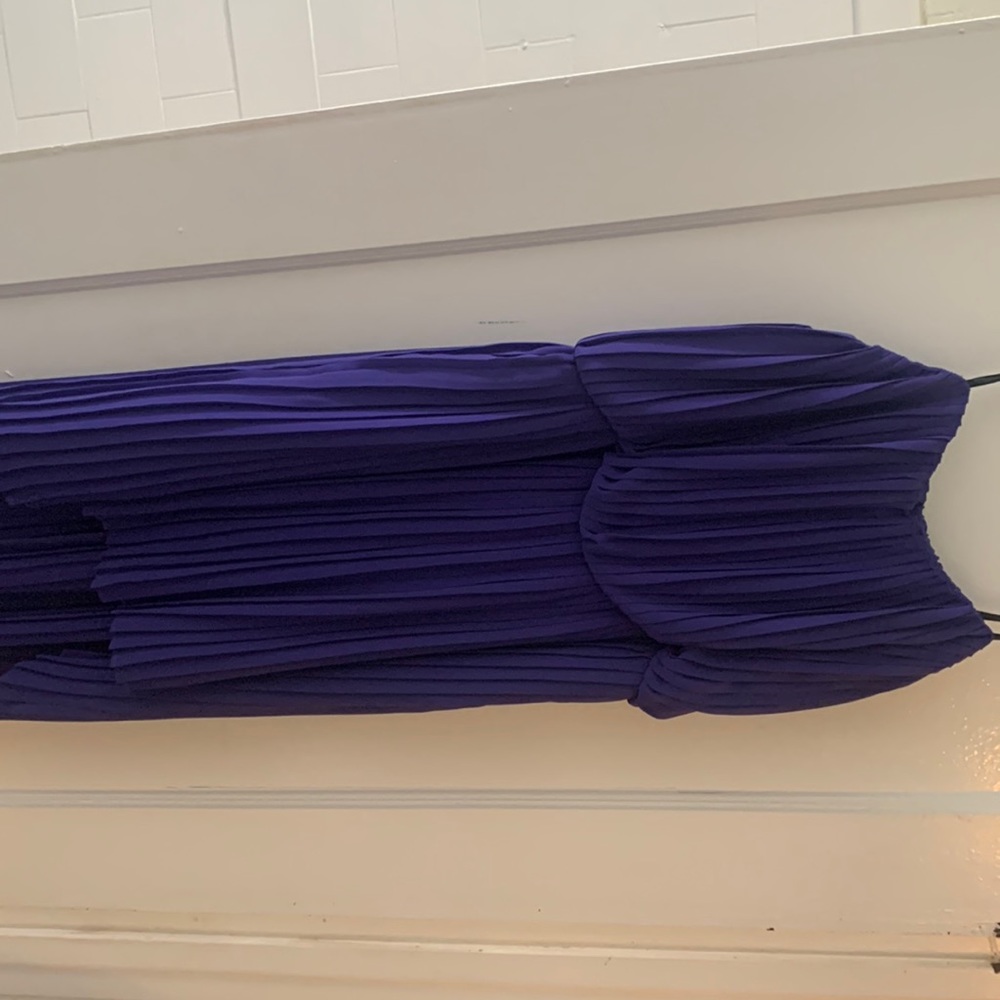 Purple strapless BCBG dress size small. Worn once